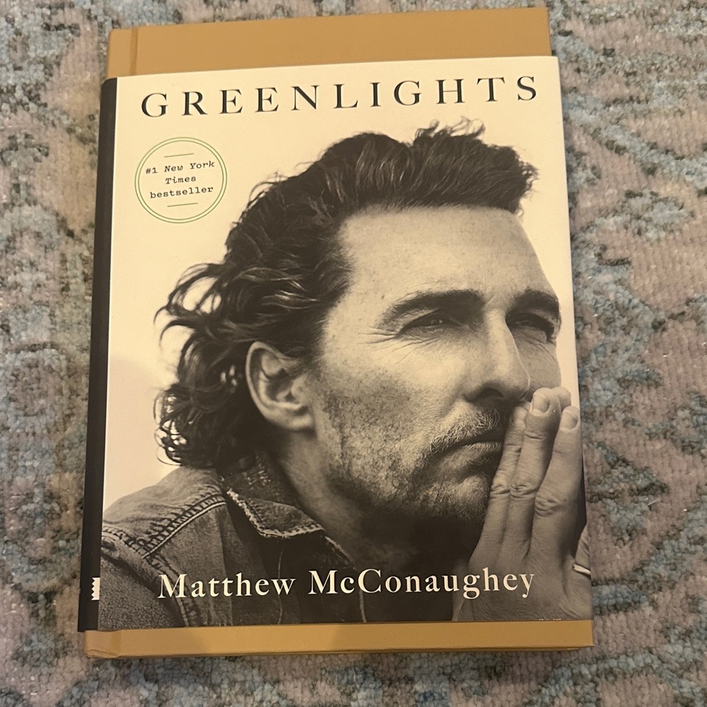 Greenlights by Matthew McConaughey - Hardcover Book in Cream and Gold
